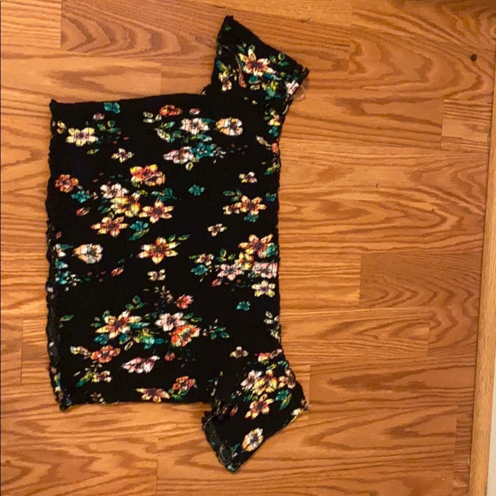 Off the shoulder flower top